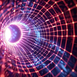 abstract-3d-wormhole-science-tunnel-grid-background